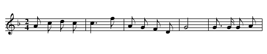 Taiping diao - staff notation