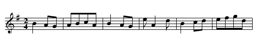 Take me Jenny - staff notation