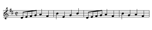Take my Bitt - staff notation