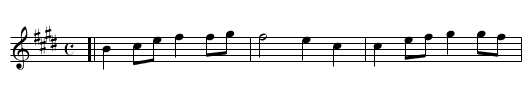 Takeda no Komoriuta - staff notation