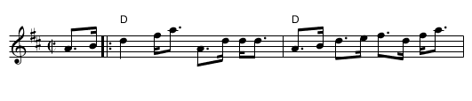 Tam Bain's Lum - staff notation