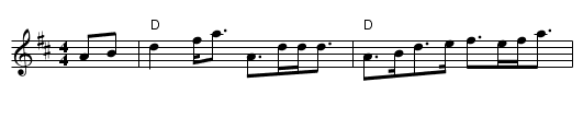 Tam Bain's Lum - staff notation