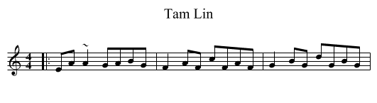 Tam Lin - staff notation
