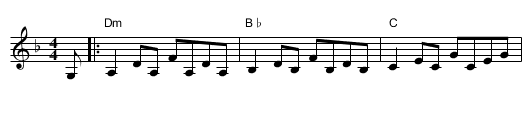 Tam Lin - staff notation