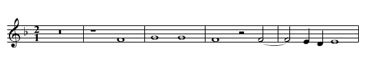 Tambur tambur - staff notation