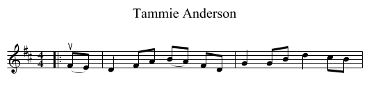 Tammie Anderson - staff notation