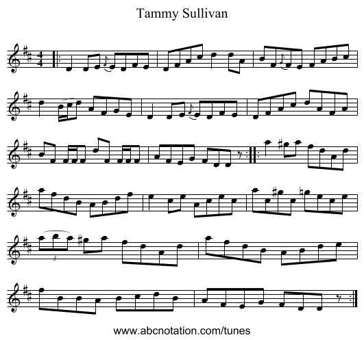 Tammy Sullivan - staff notation