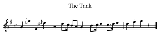 Tank, The - staff notation