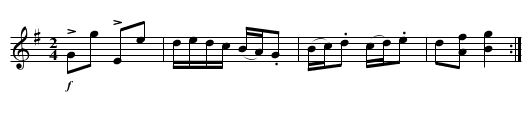 Tank. WES.033, The - staff notation