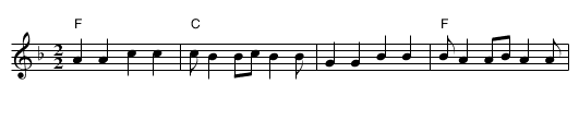 Tan›uj tan›uj vykrucaj - staff notation