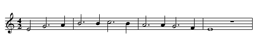 Tanzlied - staff notation