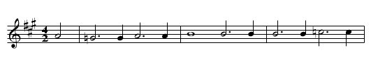 Tanzlied - staff notation