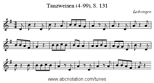 Tanzweisen (4-99), S. 131 - staff notation