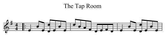 Tap Room, The  - staff notation
