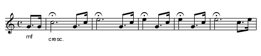 Taps - staff notation