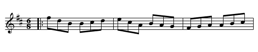 Tar Road to Sligo - staff notation