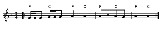 Taraban - staff notation