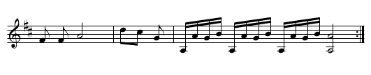 Tarantas - staff notation