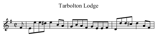 Tarbolton Lodge - staff notation