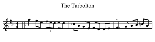 Tarbolton, The  - staff notation