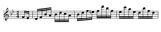 Tariff  Hornpipe - staff notation
