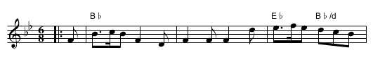 Tarry a While - staff notation