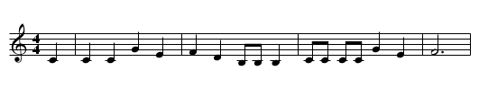 Tarry Trousers - staff notation