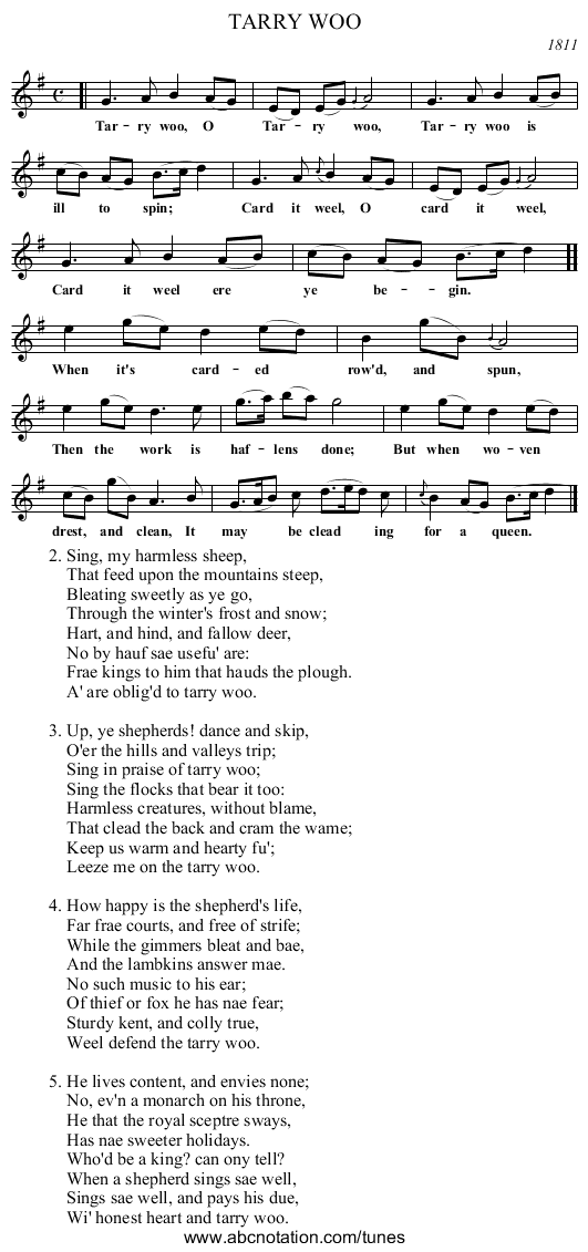 TARRY WOO - staff notation