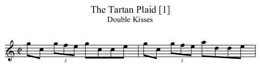 Tartan Plaid [1], The - staff notation