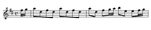 Tartar's Plaid. WM040 - staff notation