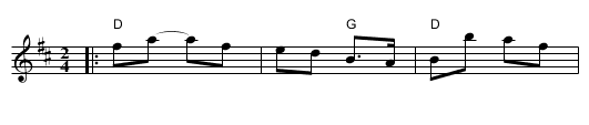 Tater Rolls - staff notation