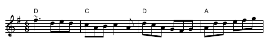 Tatter Jack Walsh - staff notation