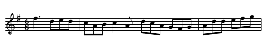 Tatter Jack Walsh - staff notation