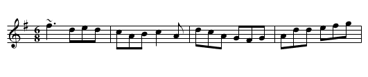 Tatter Jack Walsh - staff notation