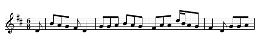 Tatter the Road - staff notation