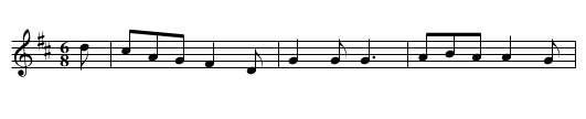 Tatter the Road - staff notation