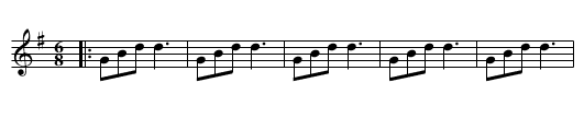 Tattoo. JBut.060, The - staff notation