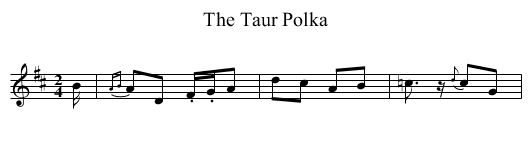 Taur Polka, The - staff notation