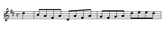 Tavern Reel, The - staff notation
