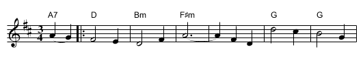 Tay Boat Song - staff notation