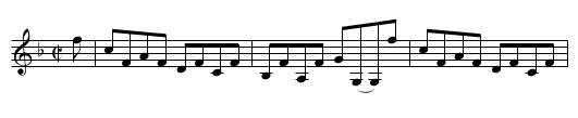 Tay Mouth - staff notation
