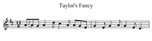 Taylor's Fancy - staff notation