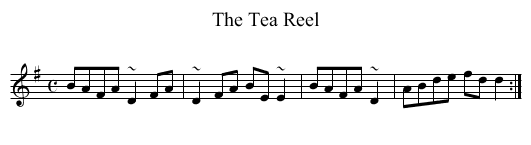Tea Reel, The  - staff notation