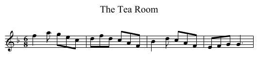 Tea Room, The - staff notation