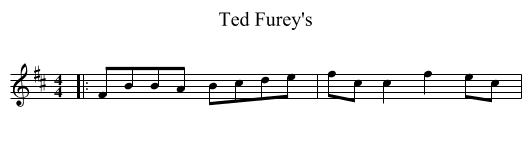 Ted Furey's - staff notation