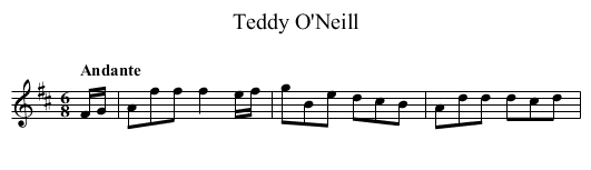 Teddy O'Neill - staff notation