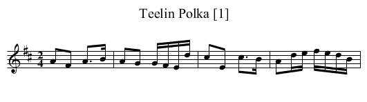Teelin Polka [1] - staff notation