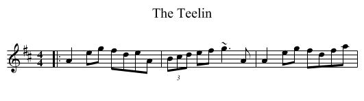 Teelin, The  - staff notation