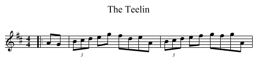 Teelin, The  - staff notation