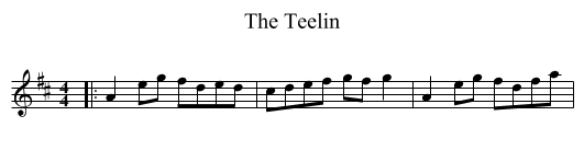 Teelin, The  - staff notation